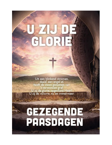 Gezegende paasdagen U zij de glorie