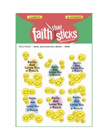 Stickers Smile God loves you a bunch