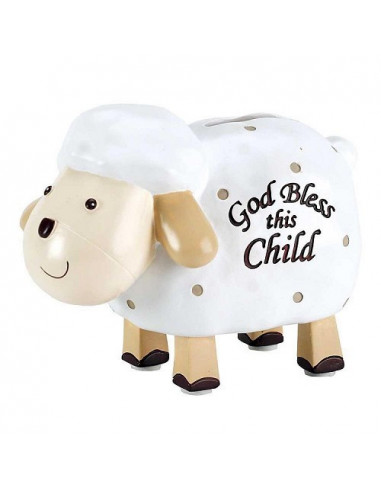 Coin Bank Lamb God bless this child