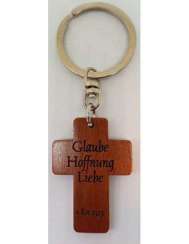 Sleutelhanger glaube hoffnung liebe