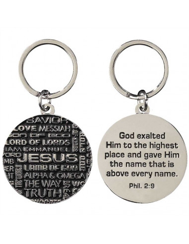 Metal keyringnames of Jesus