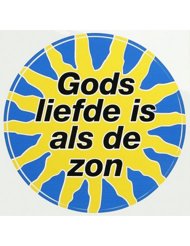 Sticker Gods liefde is als de zon rond