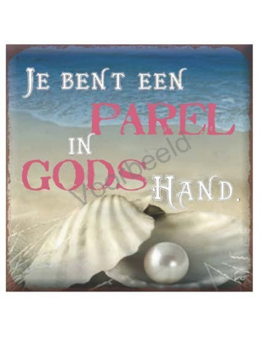 Magnetisch tekstbord een parel in Gods H