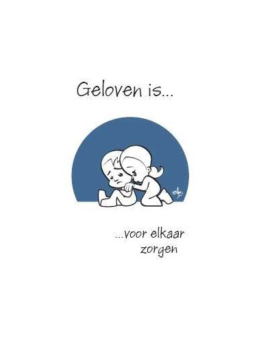 Prentbriefkaart geloven is voor elkaar z