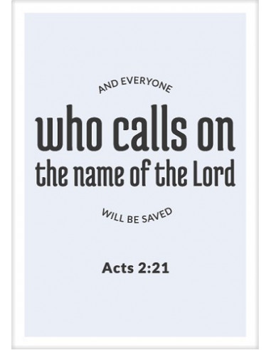 Kaart who calls on the Lord