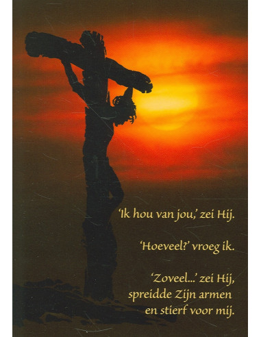 Ansichtkaart ik hou van jou