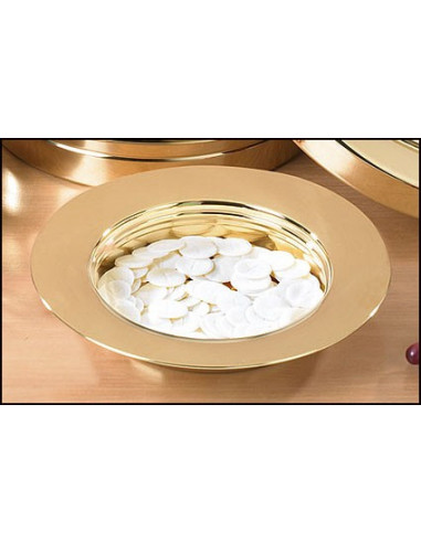 Brass stacking bread plate