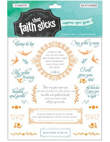 Stickers matthew 11:28-30