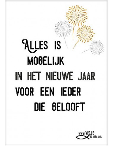 Alles is in het nieuwe jaar mogelijk