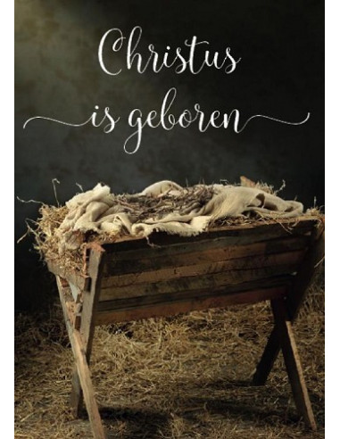 Christus is geboren - kribbe