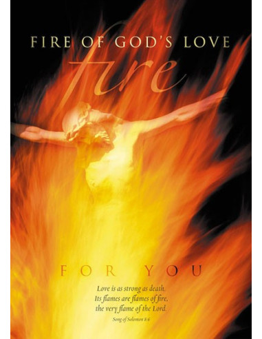 Poster a4 fire of Gods love for you