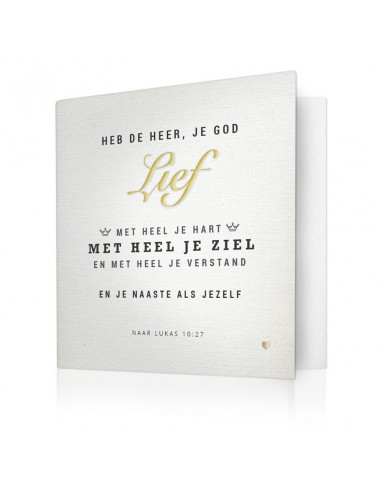 Heb je Heer je God lief boven alles