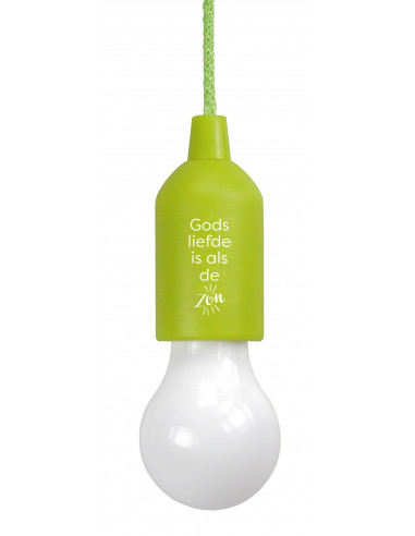 Led lamp groen Gods liefde is al de zon