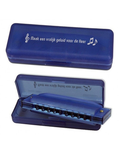 Mondharmonica blauw