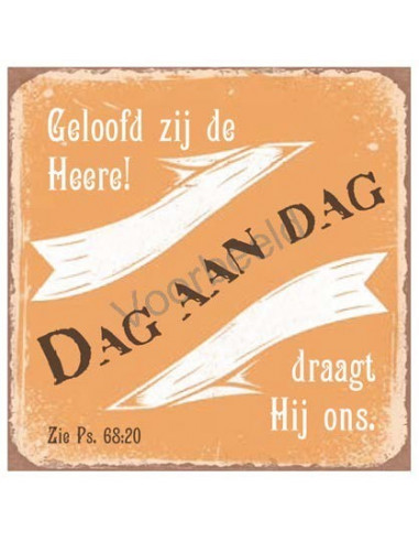 Geloofd zij de Heere! Dag aan dag draagt