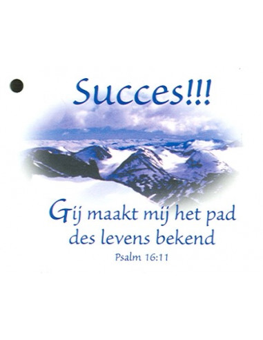 Kadokaartje succes ps 16:11