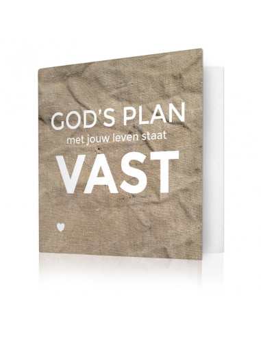 God s plan staat vast