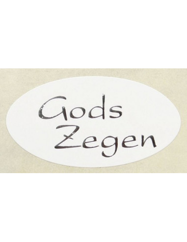 Stickerrol 500 Gods zegen zilver/wit