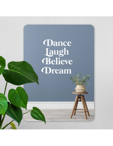 Interieurbord dance laugh believe