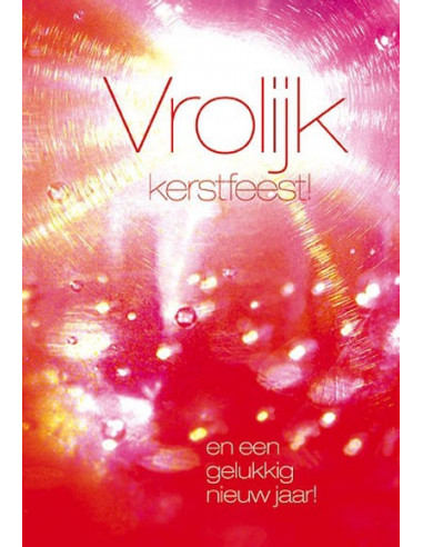 Wenskaart vrolijk kerstfeest en