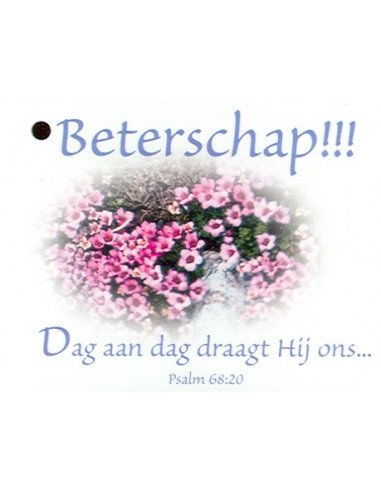 Kadokaartje beterschap ps 68:20