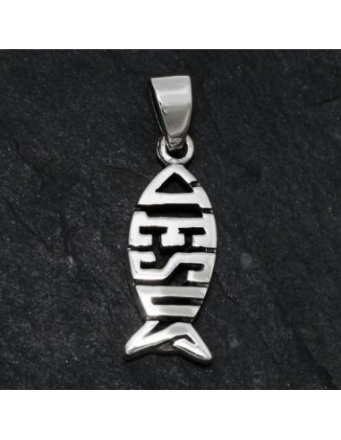 Silver pendant ichtus Jesus