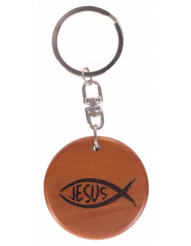 Keyring lasered fish/Jesus