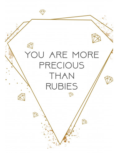 Poster a4 you are more precious