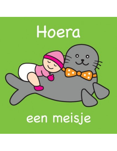 Kaart hoera een meisje