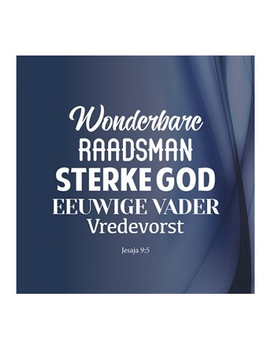 Wk kerst wonderbare Raadsman sterke God