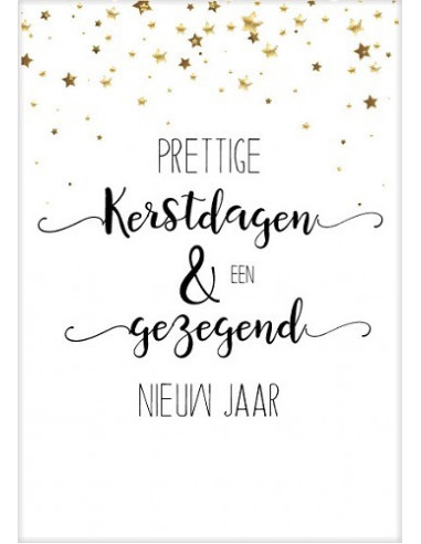 Kaart kerst Prettige kerstdagen