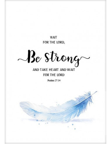 Poster 50x70 be strong