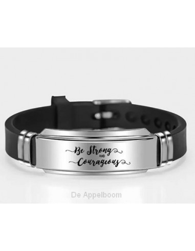 Siliconen armband be strong