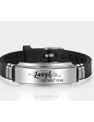 Siliconen armband laugh