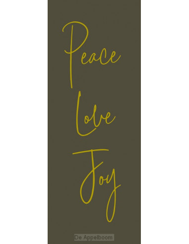 Boekenlegger peace love joy