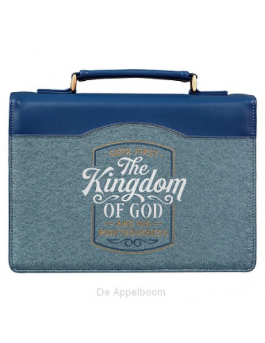 The Kingdom of God Two-tone Blue Faux Le