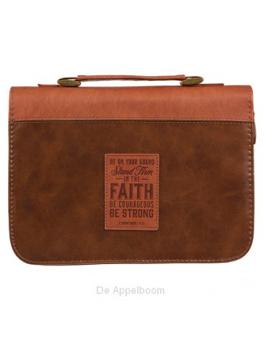 Stand Firm Two-tone Brown Faux Leather C