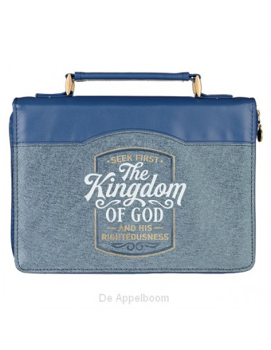 The Kingdom of God Two-tone Blue Faux Le