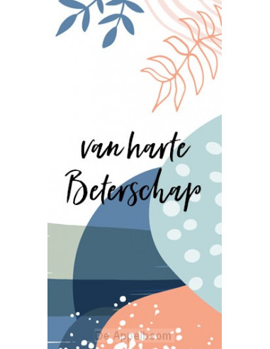 Cadeaulabel van harte beterschap