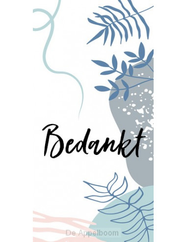 Cadeaulabel bedankt