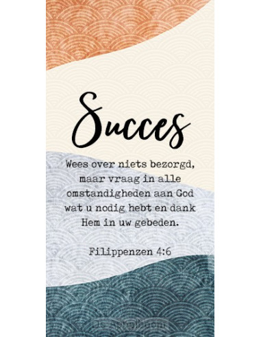 Cadeaulabel succes