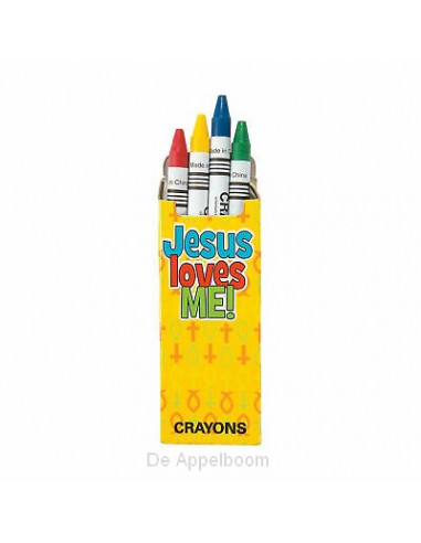 Jesus loves me Set of 4 crayons