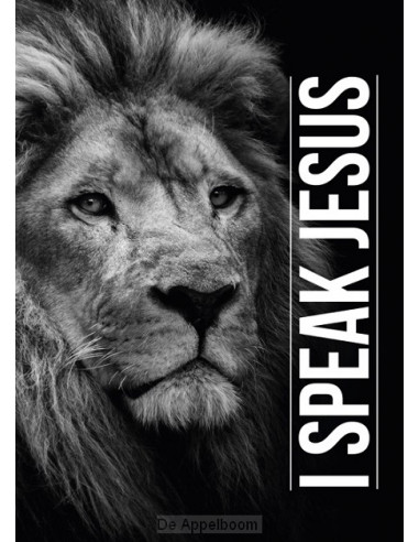 Poster 50x70 i speak Jesus - lion