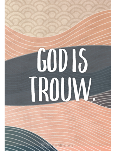 Poster a4 God is trouw