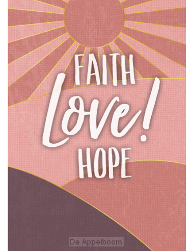 Poster a4 faith love hope