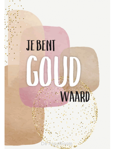 Poster a4 je bent goud waard