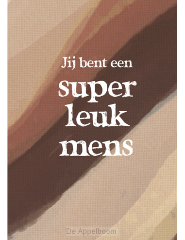 Wenskaart super leuk mens