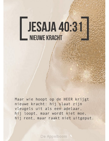 Bijbeltekstkaart jesaja 40:31