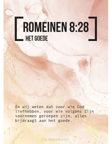 Bijbeltekstkaart romeinen 8:28