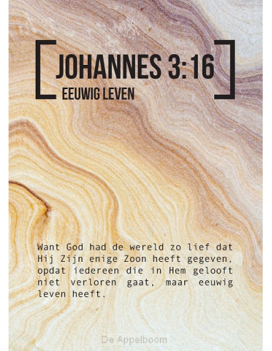 Bijbeltekstkaart johannes 3:16